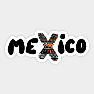 Mexico Design Aztec Print Style Sticker